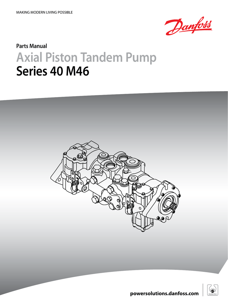 Sauer Danfoss Gear Pump Parts Manual
